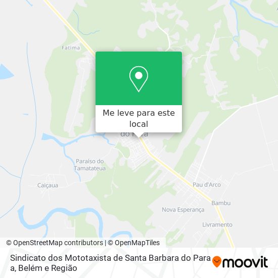 Sindicato dos Mototaxista de Santa Barbara do Para a mapa