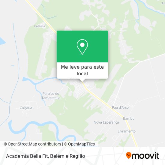 Academia Bella Fit mapa