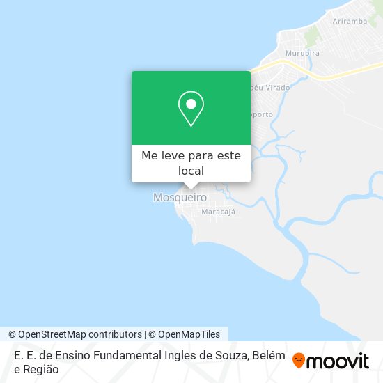 E. E. de Ensino Fundamental Ingles de Souza mapa