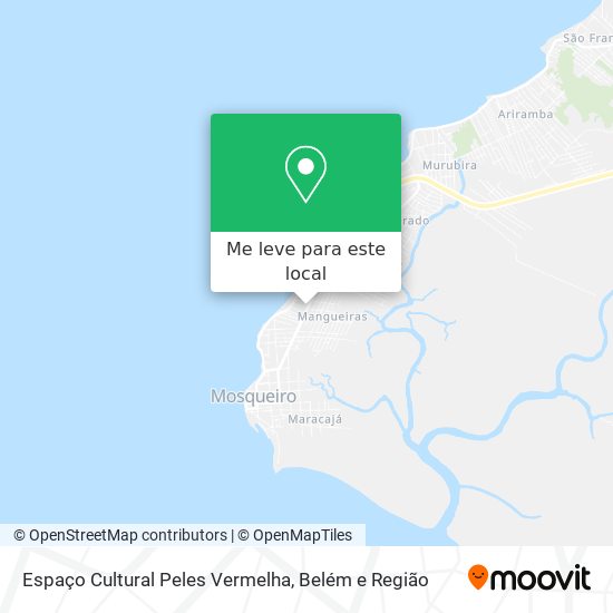 Espaço Cultural Peles Vermelha mapa
