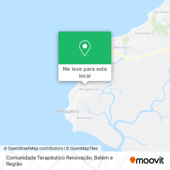 Comunidade Terapêutico Renovação mapa