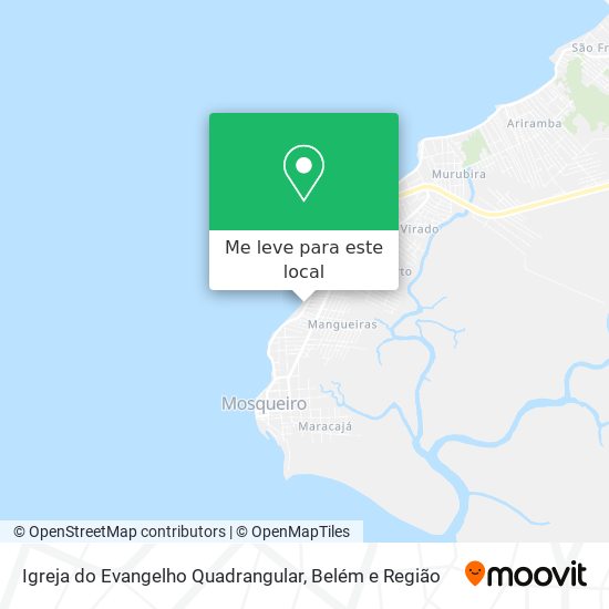 Igreja do Evangelho Quadrangular mapa