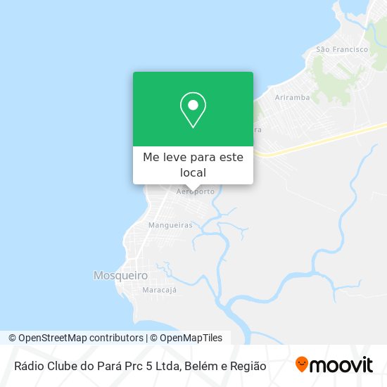 Rádio Clube do Pará Prc 5 Ltda mapa