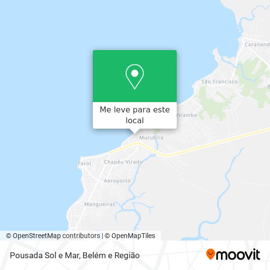 Pousada Sol e Mar mapa