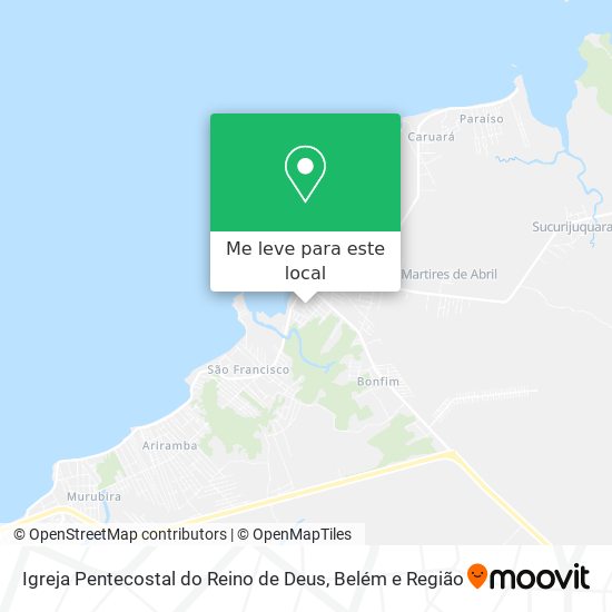 Igreja Pentecostal do Reino de Deus mapa