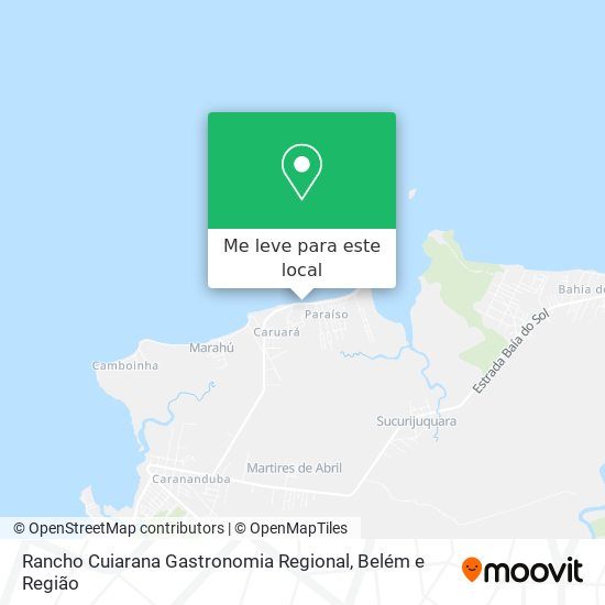 Rancho Cuiarana Gastronomia Regional mapa