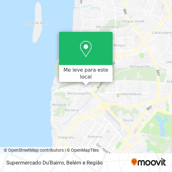 Supermercado Du'Bairro mapa