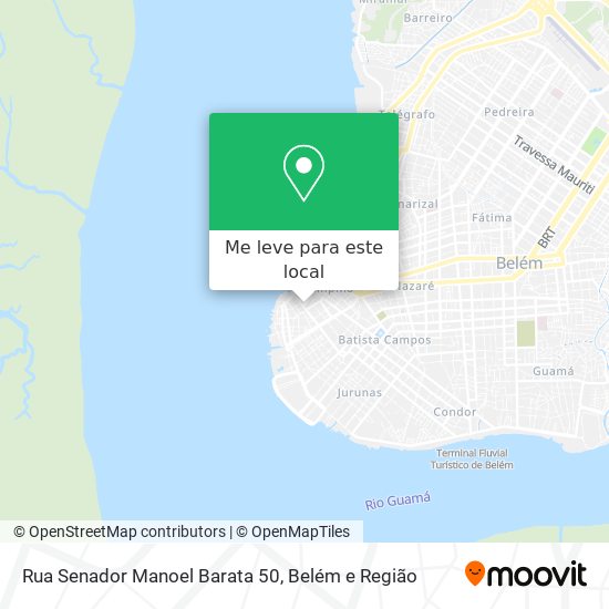 Rua Senador Manoel Barata 50 mapa