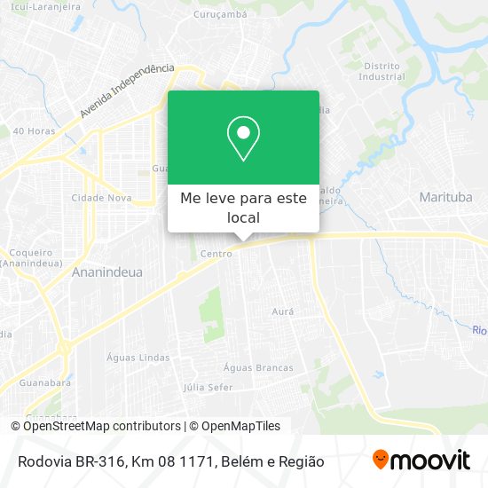 Rodovia BR-316, Km 08 1171 mapa