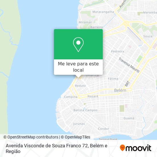 Avenida Visconde de Souza Franco 72 mapa