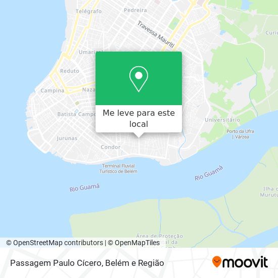 Passagem Paulo Cícero mapa