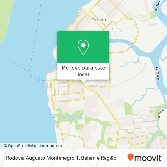 Rodovia Augusto Montenegro 1 mapa