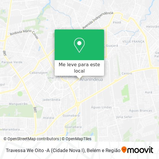 Travessa We Oito -A (Cidade Nova I) mapa