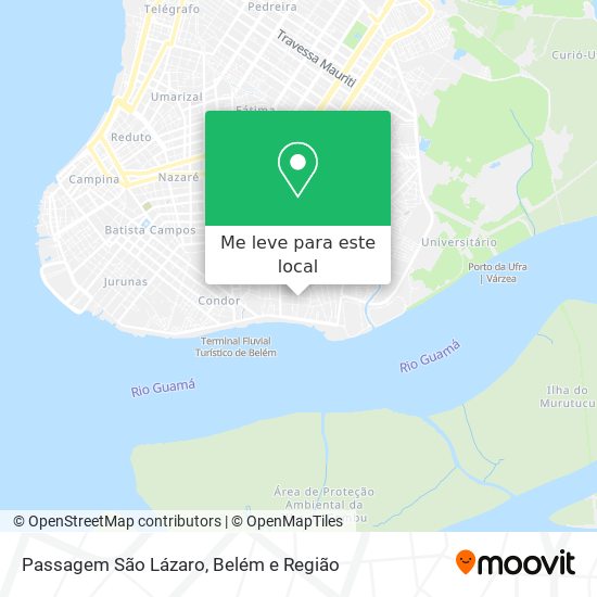 Passagem São Lázaro mapa