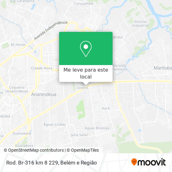 Rod. Br-316 km 8 229 mapa
