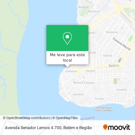 Avenida Senador Lemos 4.700 mapa