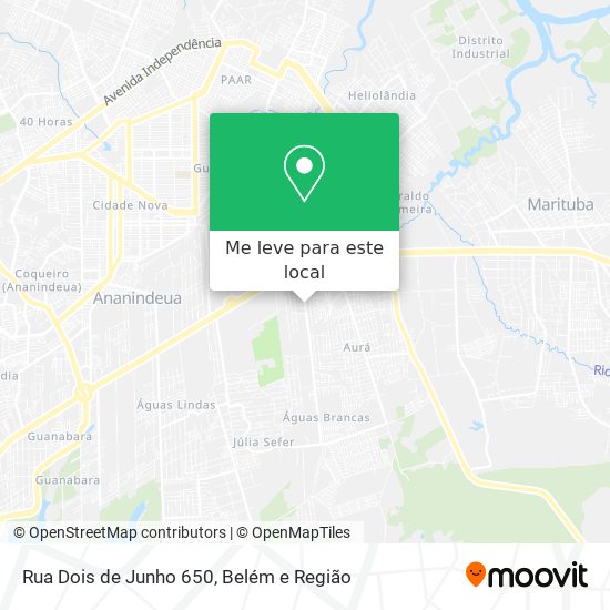 Rua Dois de Junho 650 mapa