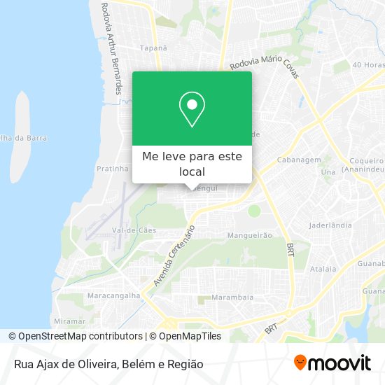 Rua Ajax de Oliveira mapa