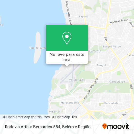 Rodovia Arthur Bernardes 554 mapa