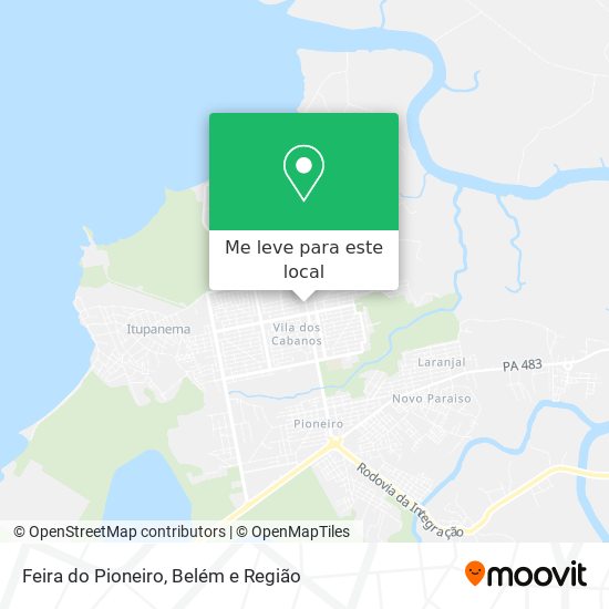 Feira do Pioneiro mapa