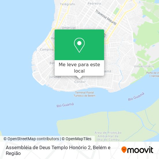 Assembléia de Deus Templo Honório 2 mapa