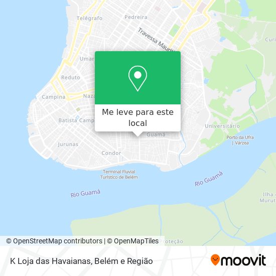 K Loja das Havaianas mapa
