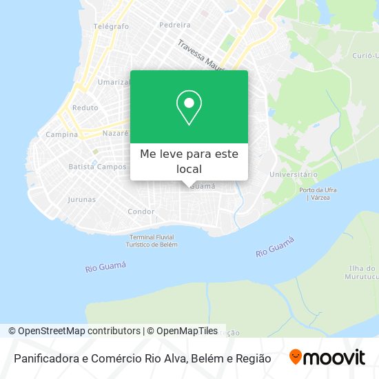 Panificadora e Comércio Rio Alva mapa