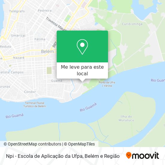 Npi - Escola de Aplicação da Ufpa mapa