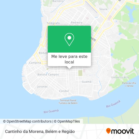 Cantinho da Morena mapa