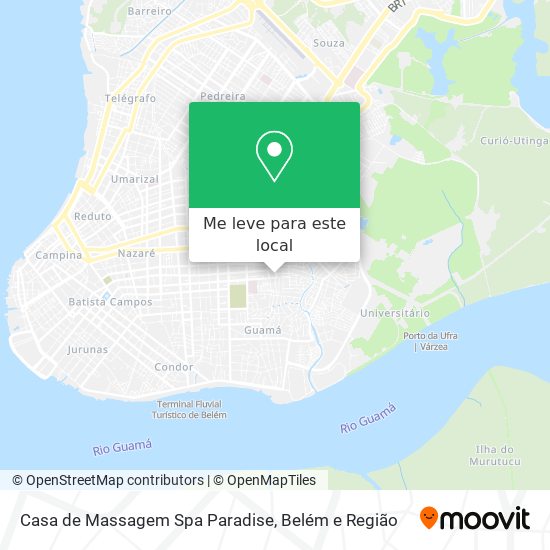 Casa de Massagem Spa Paradise mapa