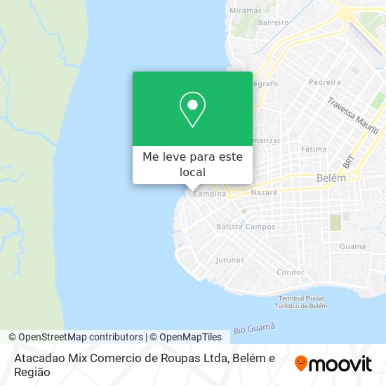 Atacadao Mix Comercio de Roupas Ltda mapa