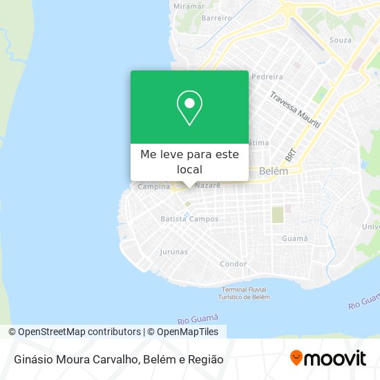 Ginásio Moura Carvalho mapa