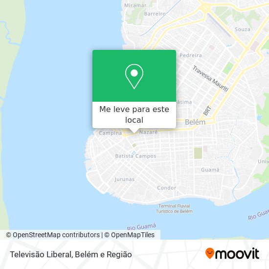Televisão Liberal mapa