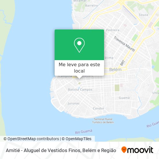 Amitié - Aluguel de Vestidos Finos mapa