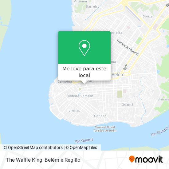 The Waffle King mapa