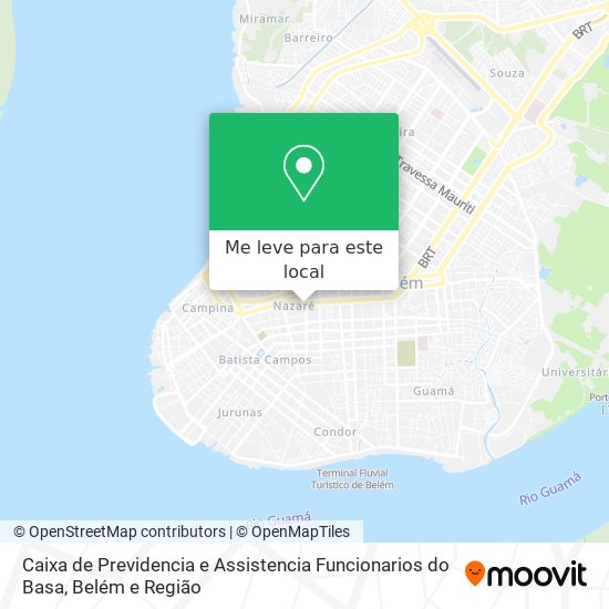 Caixa de Previdencia e Assistencia Funcionarios do Basa mapa