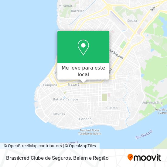 Brasilcred Clube de Seguros mapa