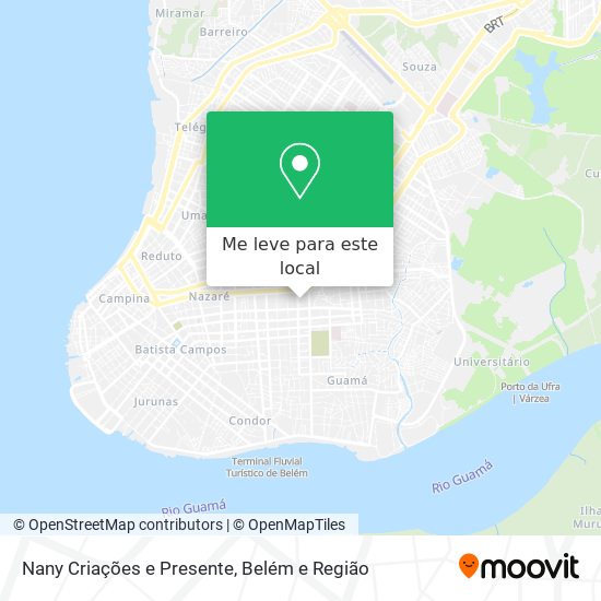 Nany Criações e Presente mapa