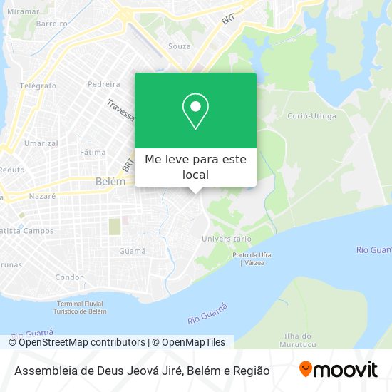 Assembleia de Deus Jeová Jiré mapa