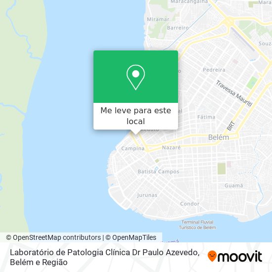 Laboratório de Patologia Clínica Dr Paulo Azevedo mapa