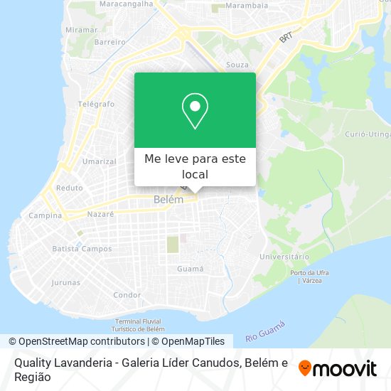 Quality Lavanderia - Galeria Líder Canudos mapa