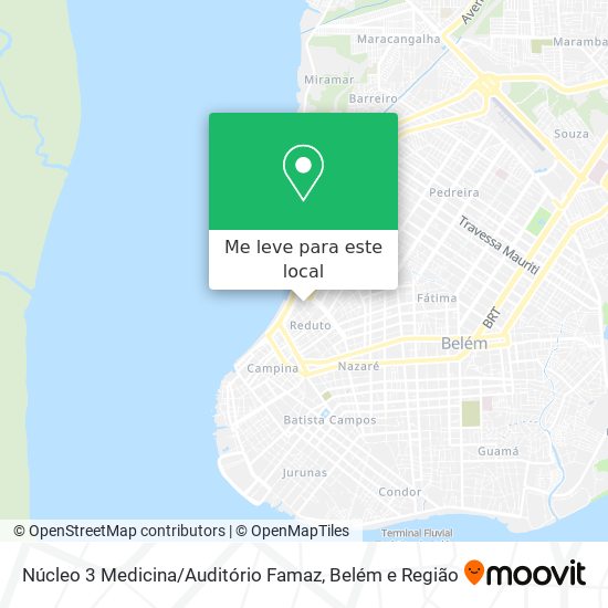 Núcleo 3 Medicina / Auditório Famaz mapa