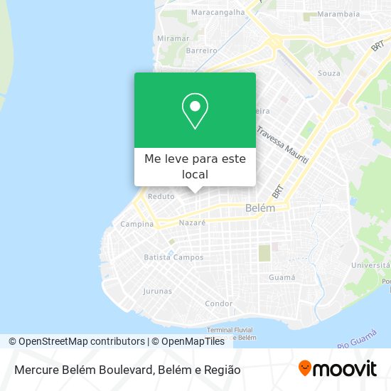 Mercure Belém Boulevard mapa