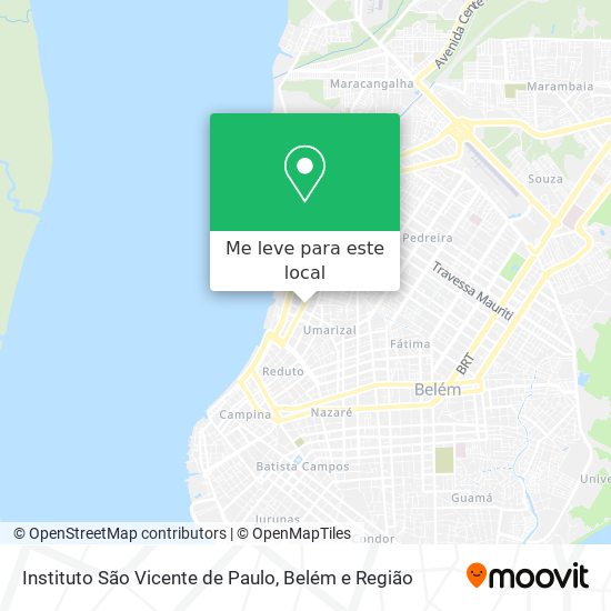 Instituto São Vicente de Paulo mapa
