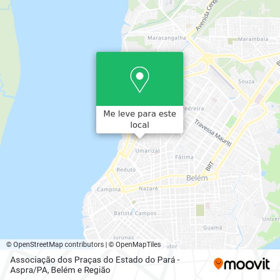 Associação dos Praças do Estado do Pará - Aspra / PA mapa