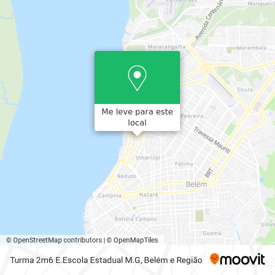 Turma 2m6 E.Escola Estadual M.G mapa
