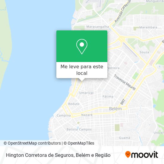 Hington Corretora de Seguros mapa