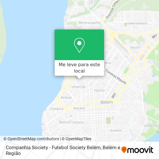 Companhia Society - Futebol Society Belém mapa