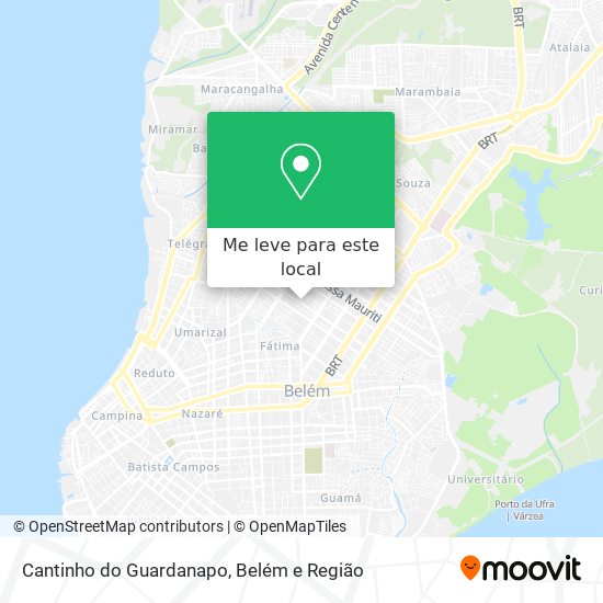 Cantinho do Guardanapo mapa