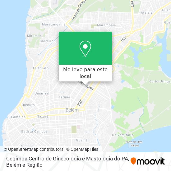 Cegimpa Centro de Ginecologia e Mastologia do PA mapa